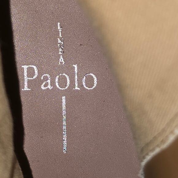 Linea Paolo Women's Sadie Suede Pointed Block Heeled Booties‎ Tan Size 10 M New - Picture 7 of 8